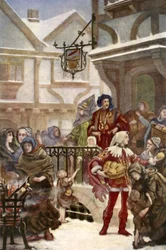 Sir Richard Whittington distribuisce la carità